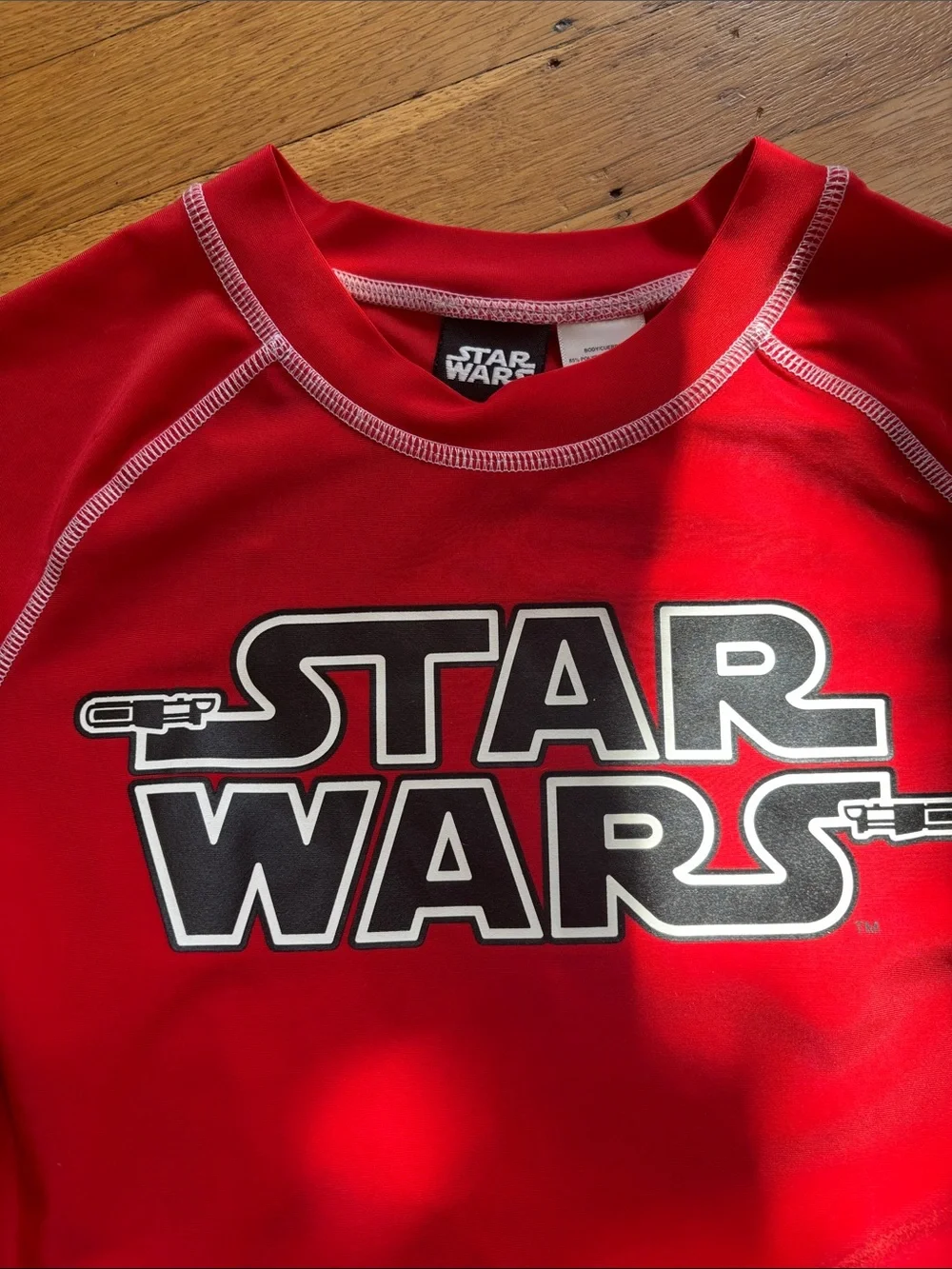 Star Wars Kids Red and Black Rash Guard Swim Set- medium